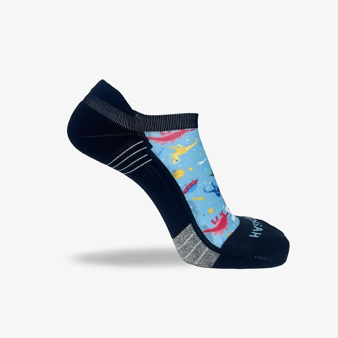 Space Dinos Running Socks (No Show)