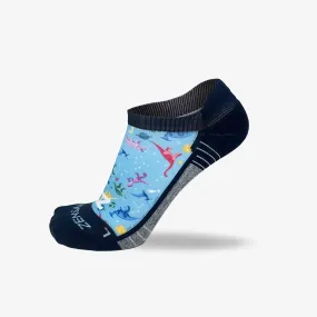 Space Dinos Running Socks (No Show)