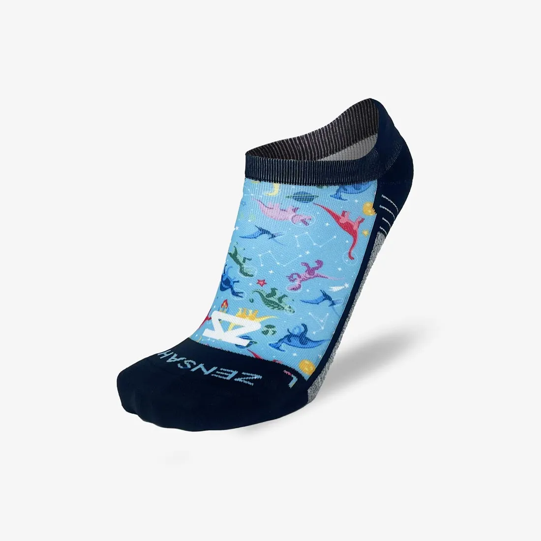 Space Dinos Running Socks (No Show)