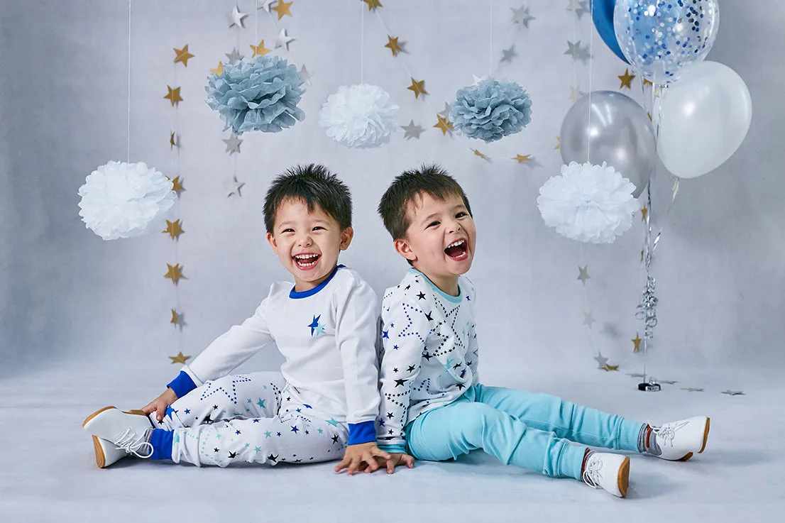 Starry Gaze Jammies Pyjamas 4pc Bundle Set (Green)