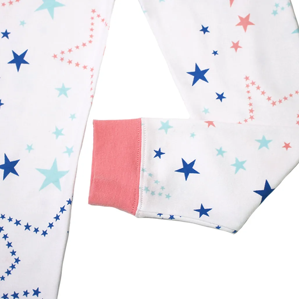 Starry Gaze Jammies Pyjamas 4pc Bundle Set (Pink)