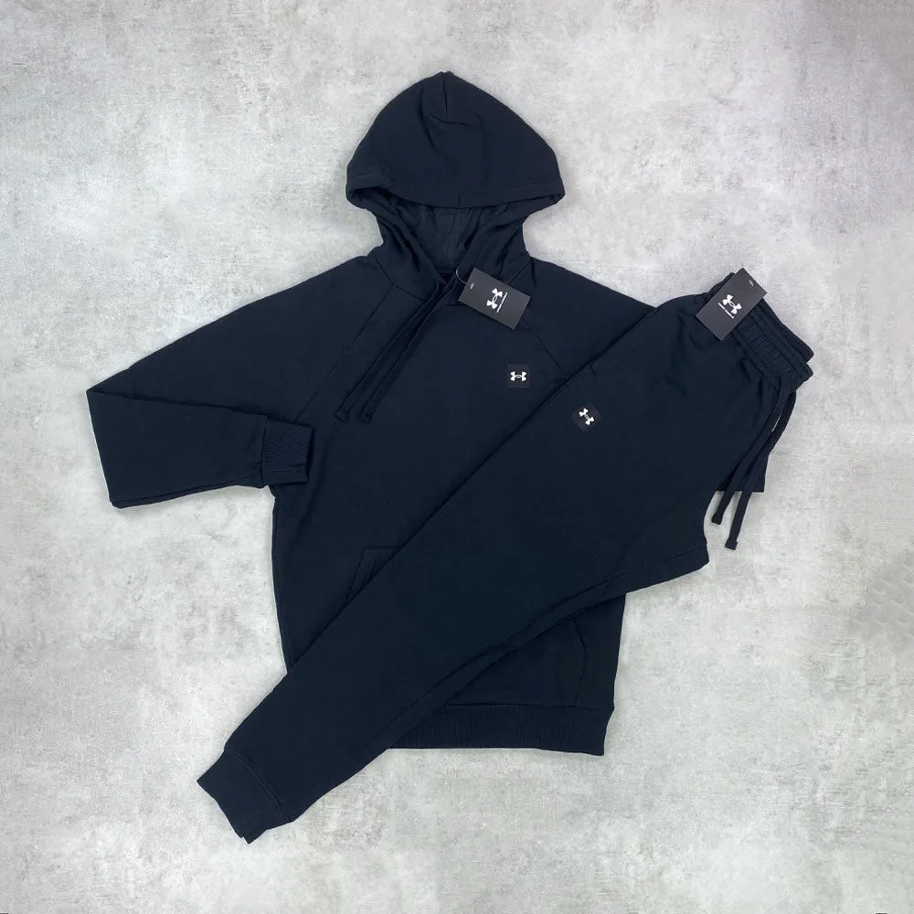 Under Armour Rival Fleece Tracksuit Set Black