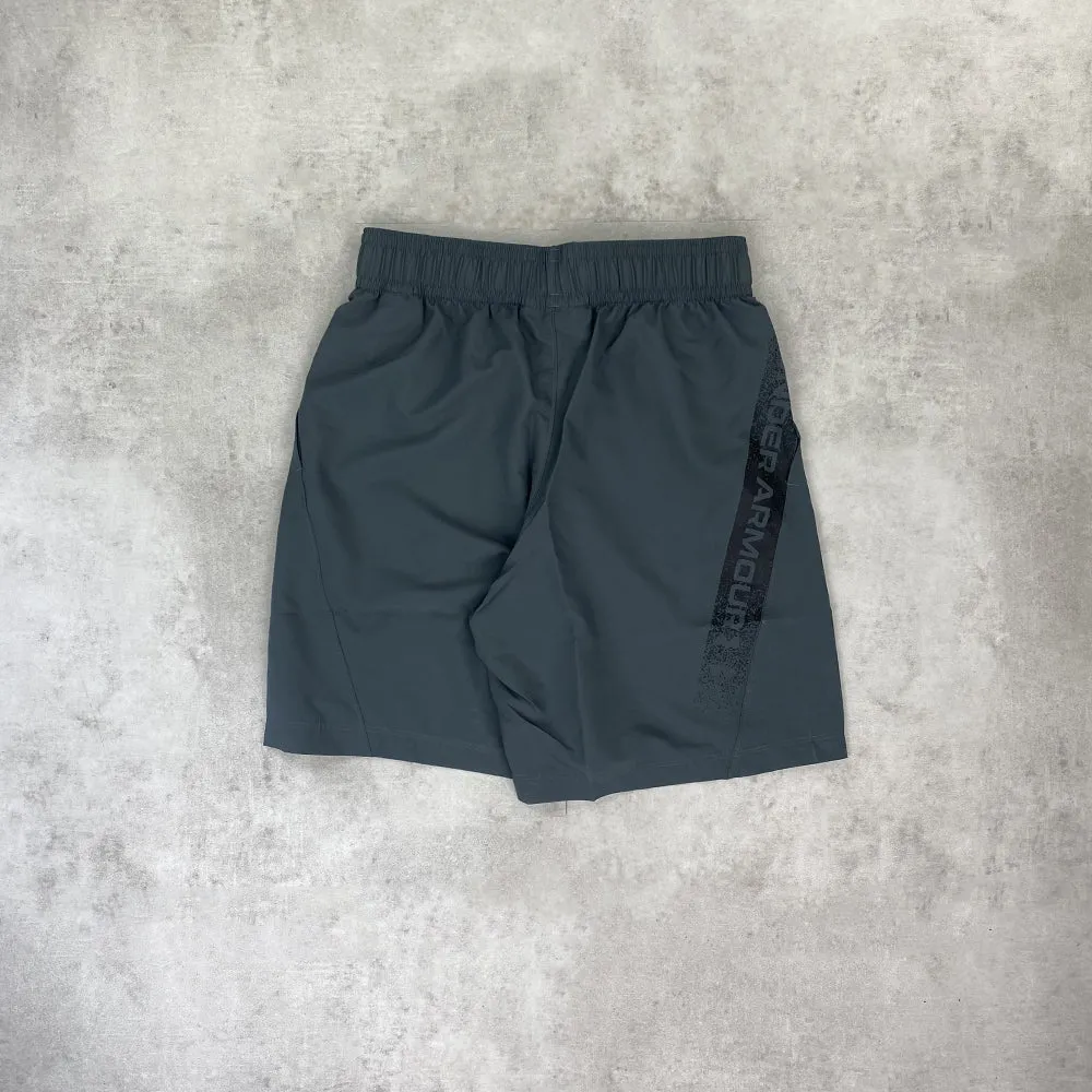 Under Armour Woven Graphic Shorts Grey/ Black