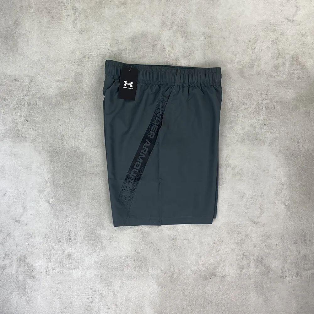 Under Armour Woven Graphic Shorts Grey/ Black