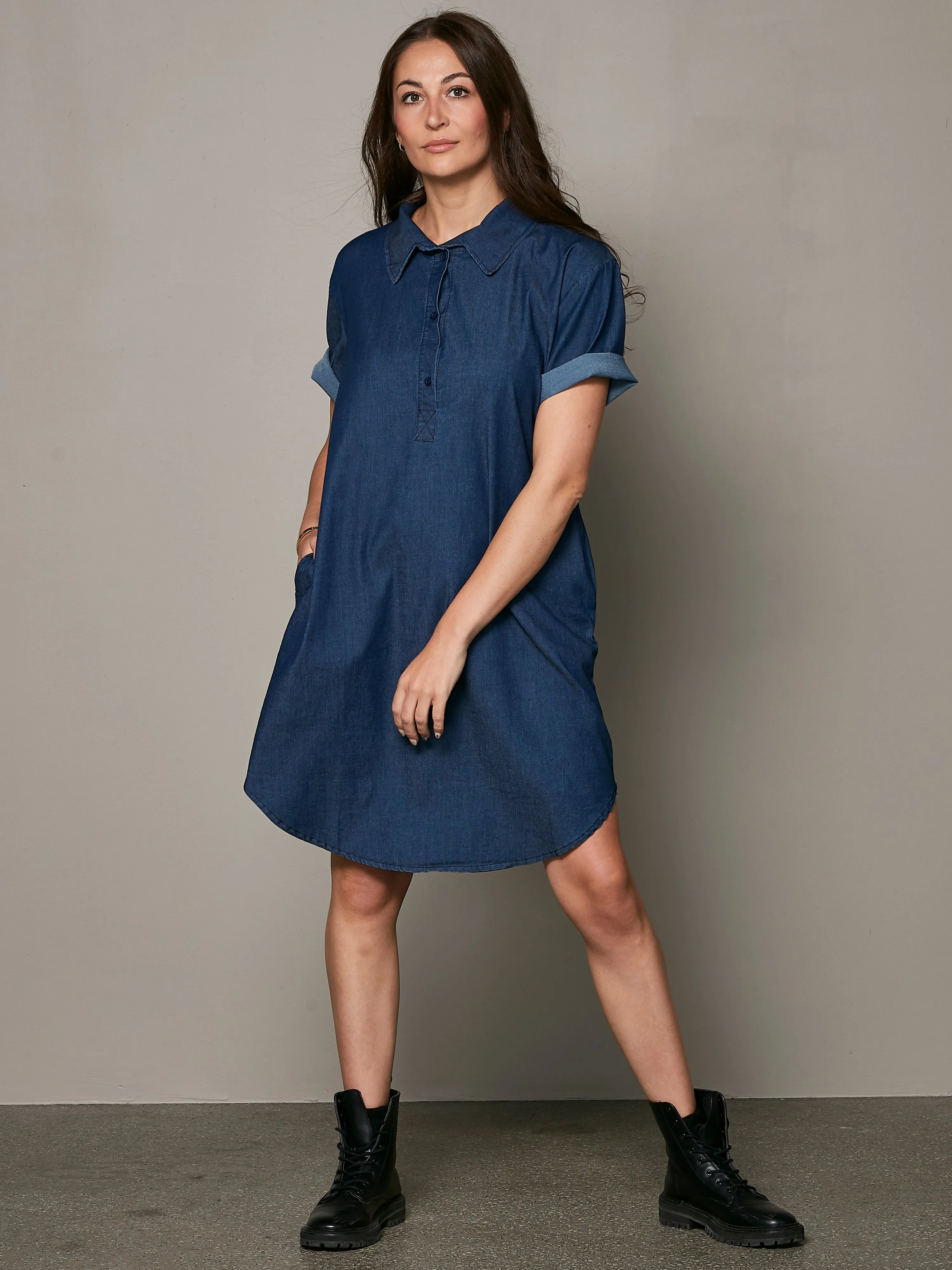 VELA Kleid - Denim