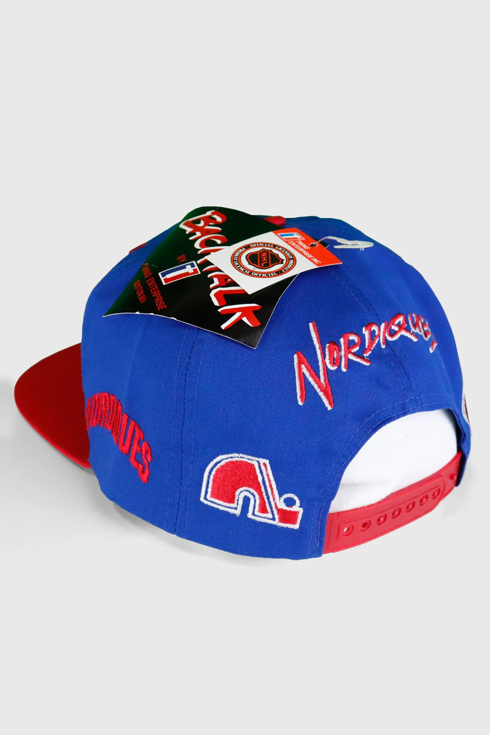 Vintage NHL Nordiques Backtalk Deadstock Hat Sz O/S