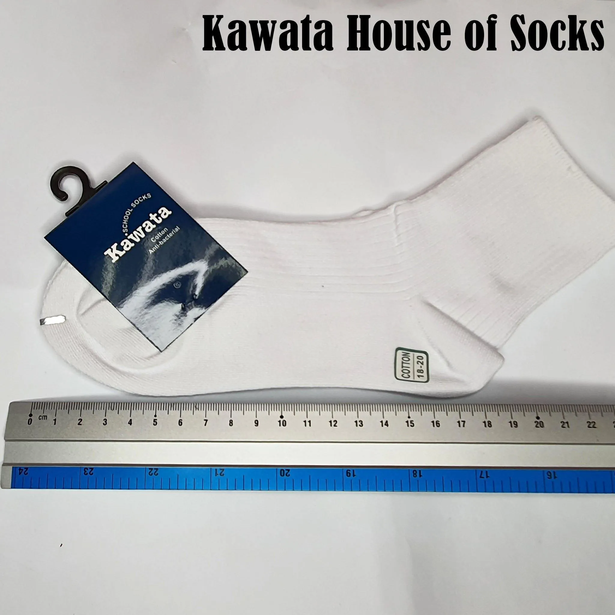 White School Socks