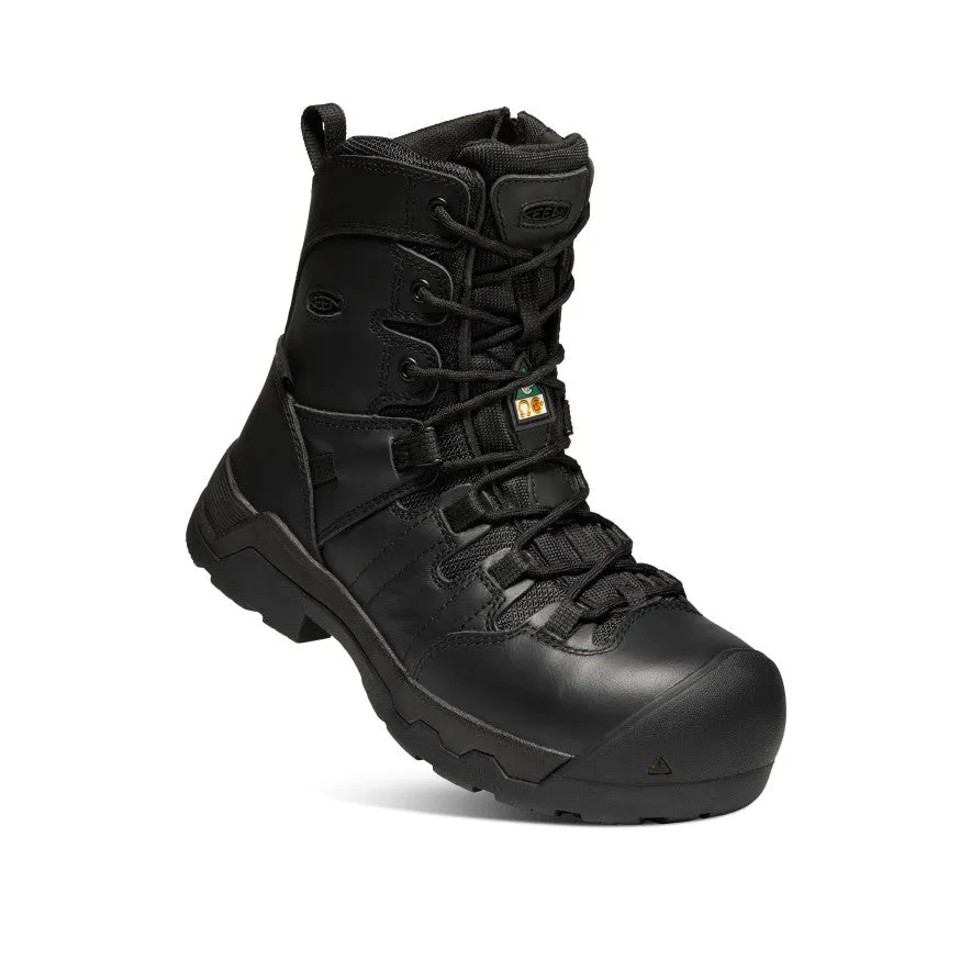 Women's CSA Oshawa  8" Side Zip Waterproof Boot (Carbon-Fiber Toe)  |  Black/Black